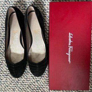 Black Ferragamo Flats